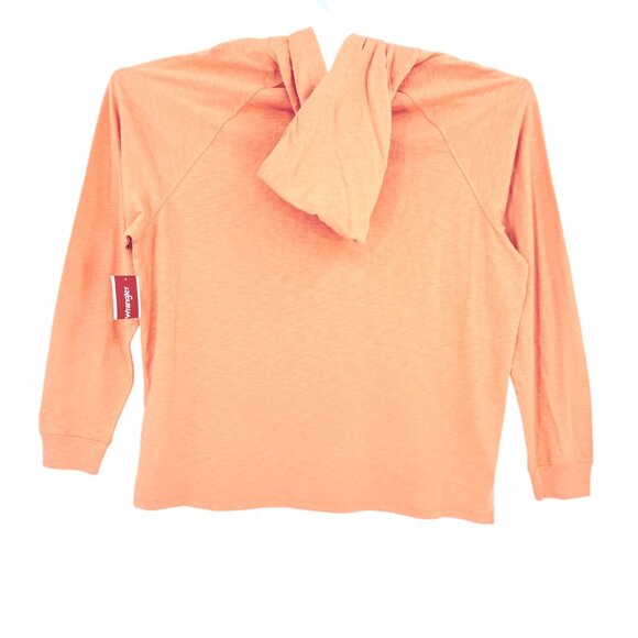Wrangler Men's Pullover Orange Lightweight Hoodie Size 2XL Regular Fit NWT - Picture 3 of 11
